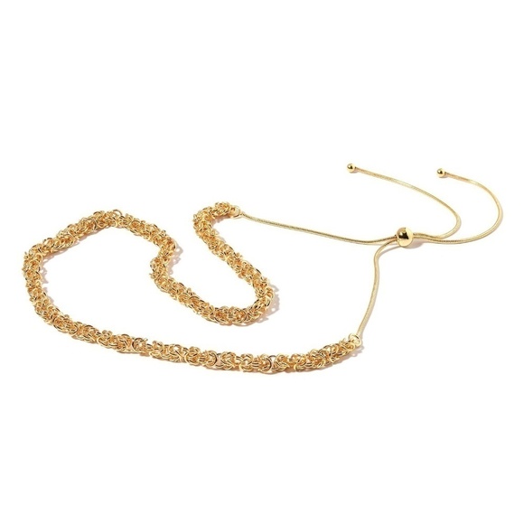 Elegant Yellow Gold Plated Borobudur Adjustable Necklace - Picture 1 of 3